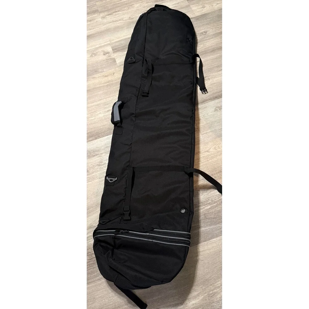 Fixitok Padded Snowboard Bag Black Grey Travel Carry Case Shoulder Strap